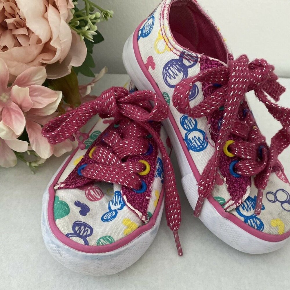 Disney‎ Girls Sneakers Mickey Minnie Mouse Print
